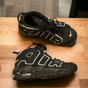 NIKE AIR MORE UPTEMPO BLACK / WHITE-BLACK SZ 4.5